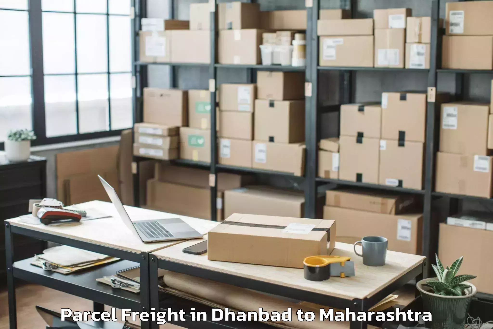 Dhanbad to Maharashtra University Of Heal Parcel Freight Booking